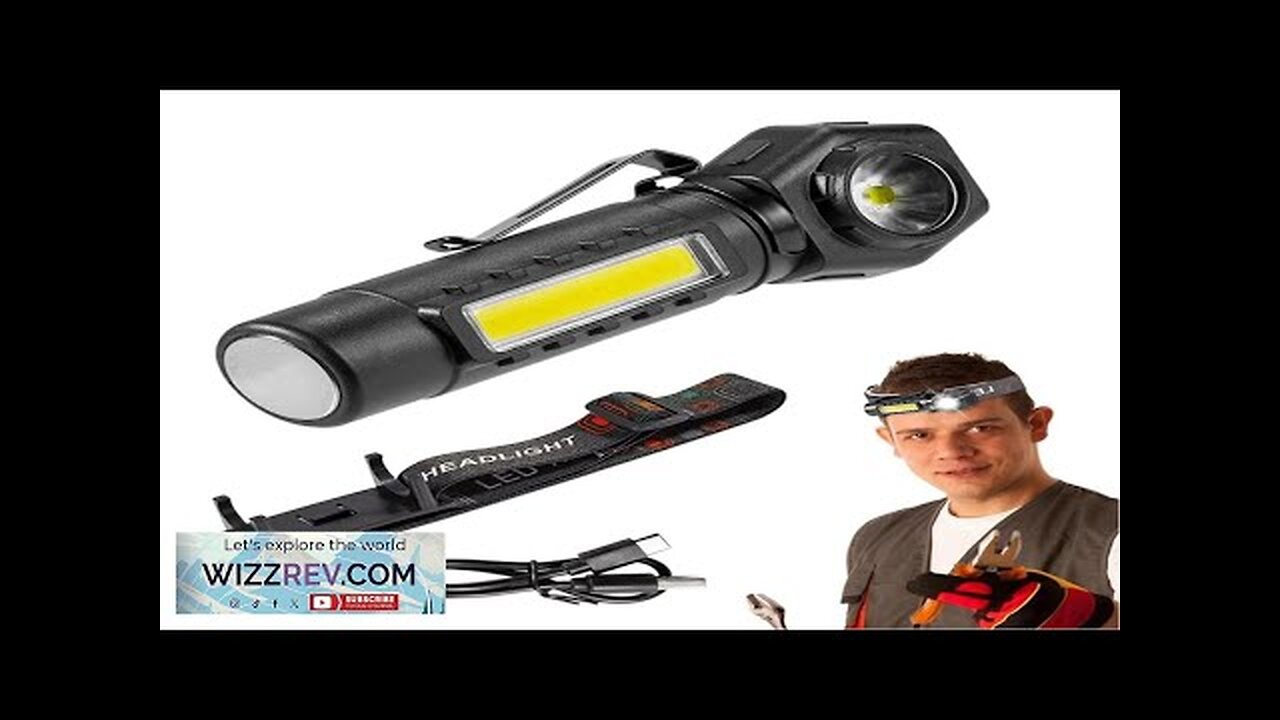 BIKIGHT LED COB Dual Light 2 in 1 Headlamp Flashlight1800mAh Type-C Rechargeable Review