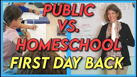 PUBLIC VS. HOMESCHOOL ✏️️ FIRST DAY BACK!!