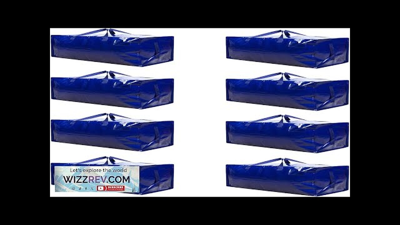 VENO 8 Pack Moving Bags and Large Christmas Decoration Storage Bins Review