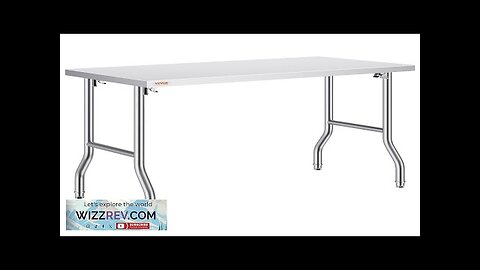 VEVOR Commercial Worktable Workstation 48 x 24 Inch Folding Commercial Prep Table Review