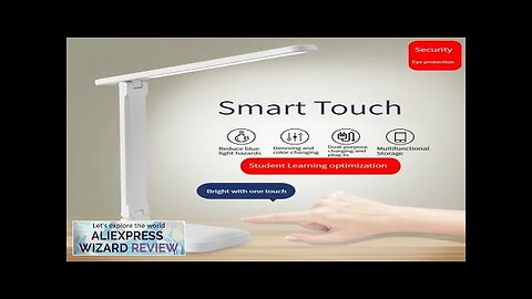 LED Touch Switch White Folding Desk Lamp Bedroom Bedside Study Reading Eye Review