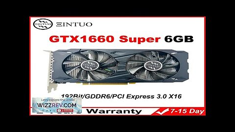 GTX1660 Super 6GB gaming graphics card 192Bit GDDR6 DVI*1 HDMI*1 DP*1 8pin Review