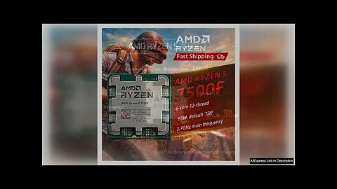 Brand New AMD Ryzen 5 7500F CPU Gaming Processor 6-Core 12-Thread 5NM Review