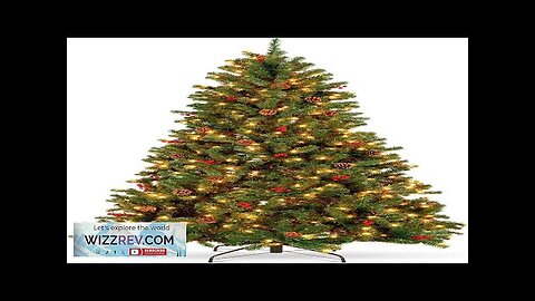 Best Choice Products 6ft Pre-Lit Pre-Decorated Spruce Hinged Artificial Christmas Tree w/ Review