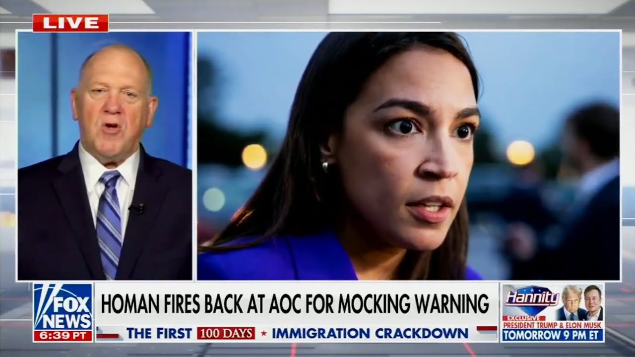 Trump deportation czar demanding DOJ investigate AOC