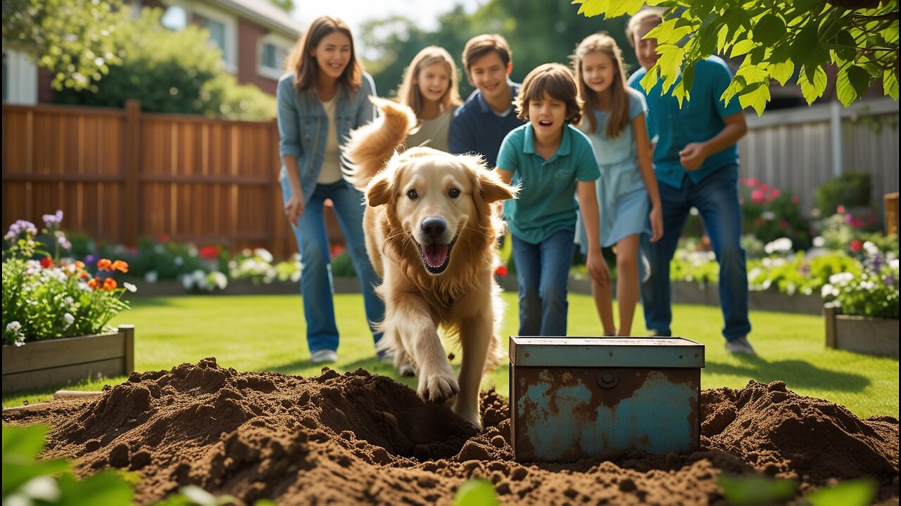 A Dog Kept Digging in the Garden—When They Saw What He Found, They Couldn’t Believe