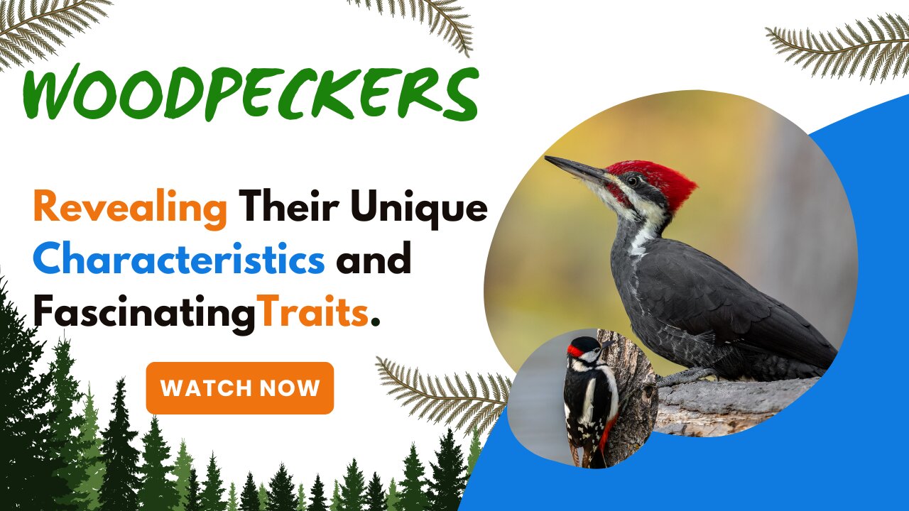 Woodpeckers, Revealing Their Unique Characteristics and Fascinating Traits.