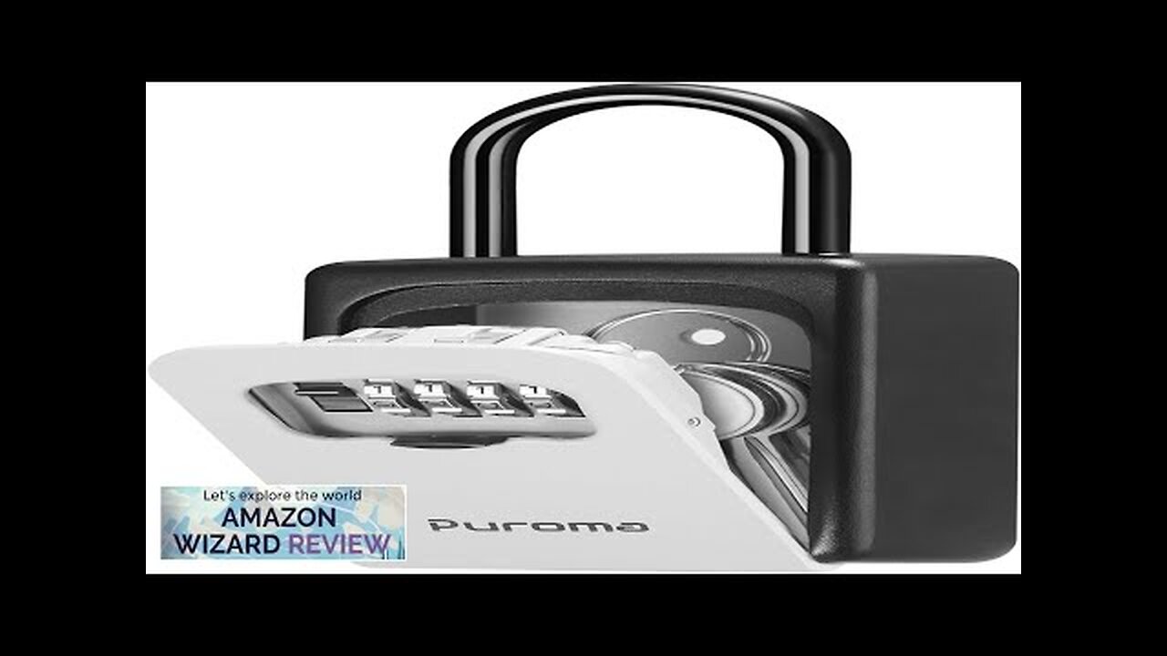 Puroma Lock Box Large Key Lock Box Resettable Combination Code Lockbox Portable Review