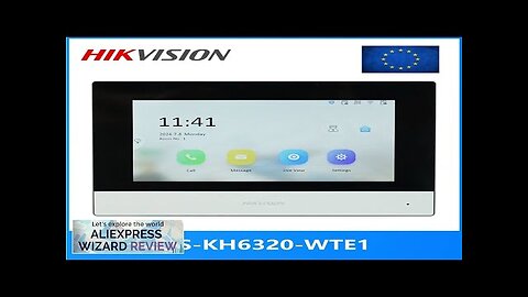 HIKVISION international version Multi-Language DS-KH6320-WTE1 Indoor Monitor802.3af POE Review