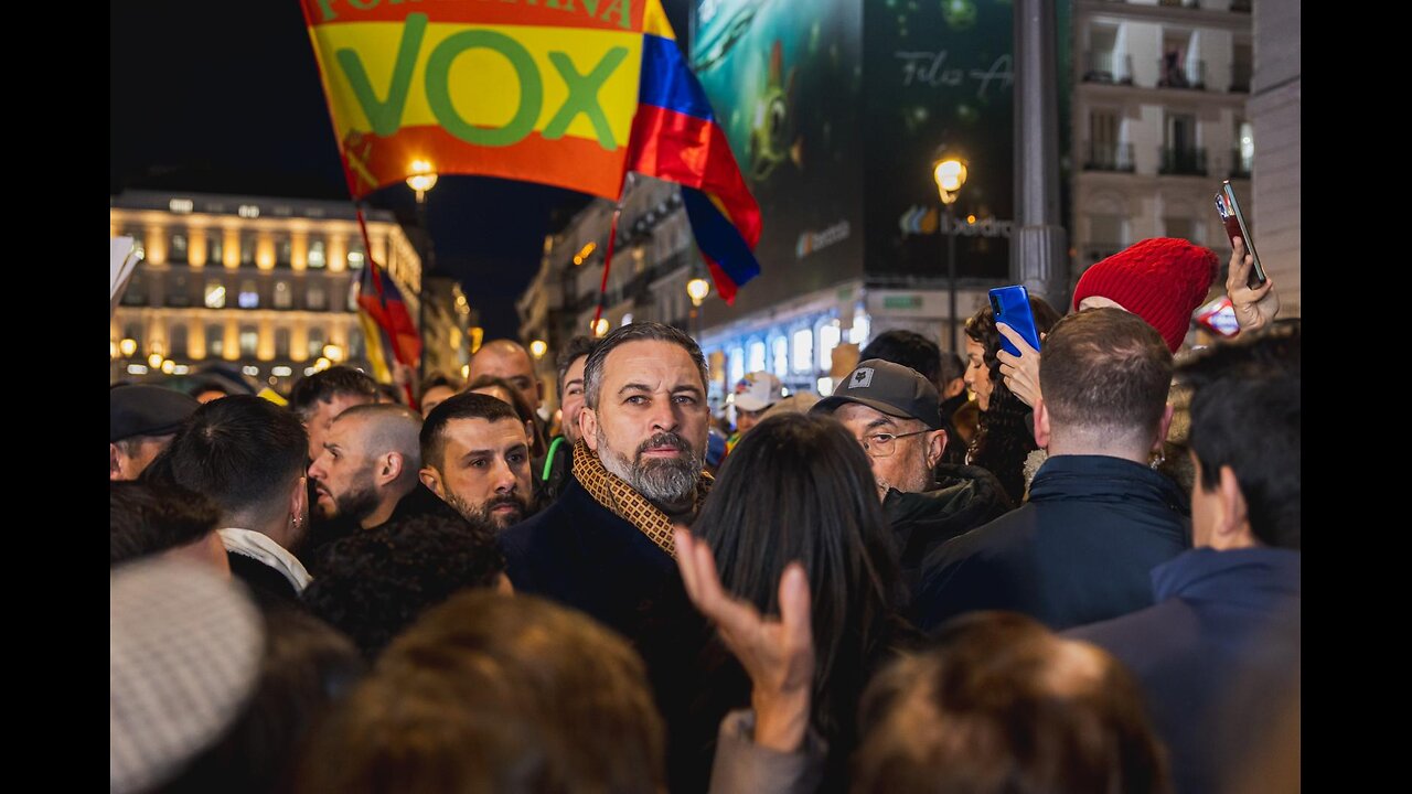 Discurso de Abascal sobre Venezuela en Puerta del Sol (Madrid)