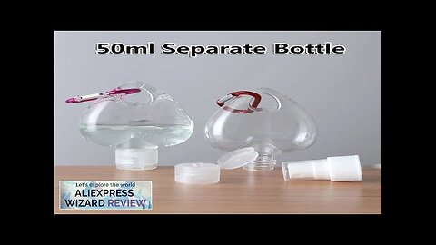 50ml Transparent Leaf Heart Empty Bottle Perfume Alcohol Container Lotion Jar Spray Review