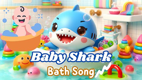 Baby Shark Bath Song | Fun Shark Bath Song for Kids! | Rhyme N Story