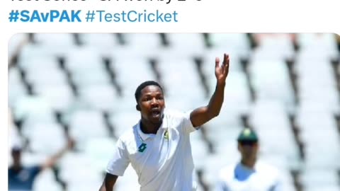 South Africa won the 2nd test by 10 wkts. White washed Pakistan 2-0#cricket #pak