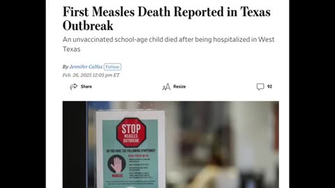 WARNING! FAKE OUTBREAK FIRST MEASELS OUTBREAK AS RESULT OF UNVACCINATED