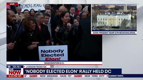 NOBODY ELECTED ELON RALLY HELD DC