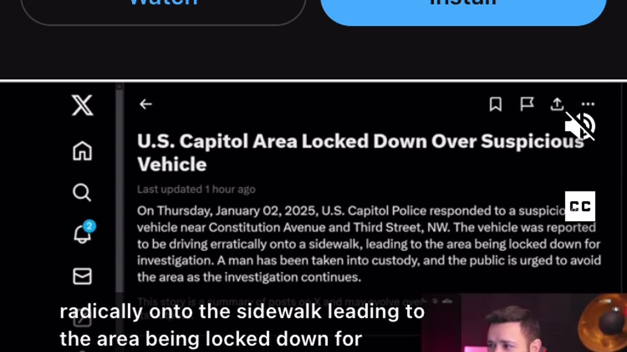 US capital on lockdown yeah right right