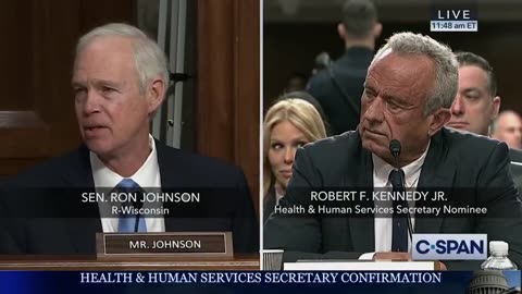 Sen. Ron Johnson absolutely nailed it at the RFK Jr. hearing