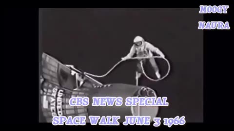 FLAT EARTH - CBS NEWS OF SPACE WALK JUNE 3, 1966 😂