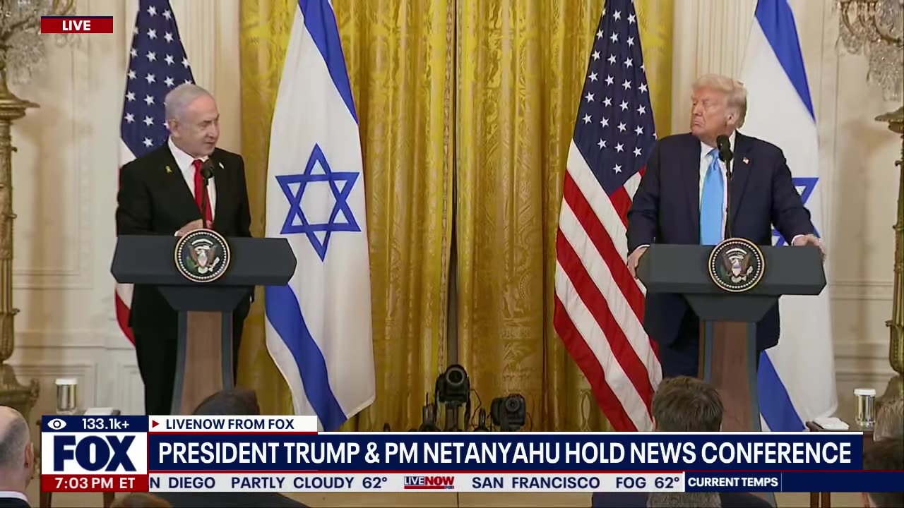 Trump says US will take over Gaza Strip during news conference with Netanyahu