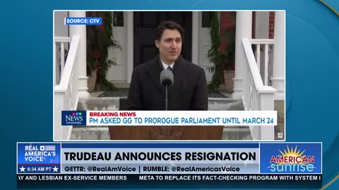 TRUDEAU ANNOUNCES RESIGNATION