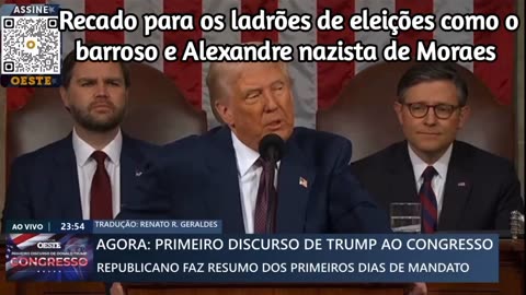 Os dias de governo de burocratas não eleitos esses dias acabaram - disse TRUMP agora em discurso.