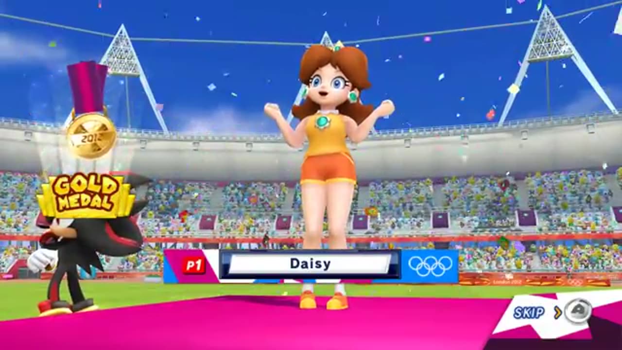 Mario & Sonic at the London 2012 Olympic Games - 100m Sprint All Character (Secrets Revealed)