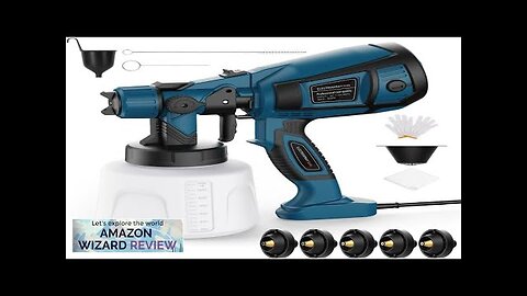 Electric Paint Sprayer Gun Spray Paint Gun with 5 Nozzles Review