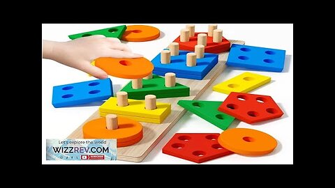 Montessori Wooden Sorting Stacking Toys Puzzle For Toddlers And Kids Preschool Fine Review