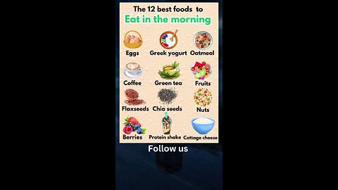 12 best foods to eat in the morning