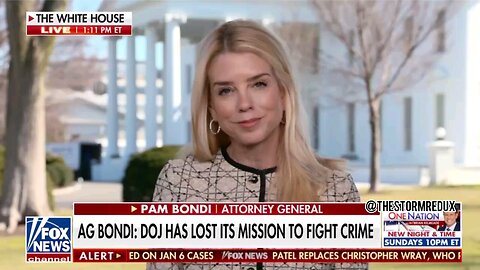 Attorney Gen. Pam Bondi says that the Epstein client list is sitting on her desk right now to review