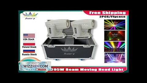 0 Tax 2Pcs 295W 14R Moving Head Beam Stage Light With Dual Review