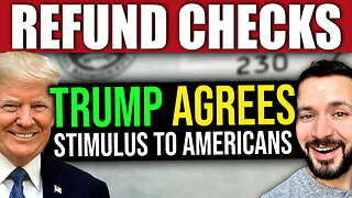 Trump AGREES to Stimulus Refund Checks for Millions of Americans