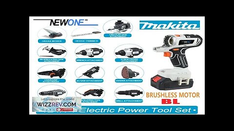 Compatible for MAKITA 18V Brushless 2/5/10/12-in-1 Multi tool Chainsaw Drill Review