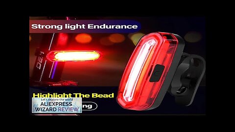 Bicycle Taillight MTB Red Bike Rear Light USB Rechargeable LED Cycling Bike Review