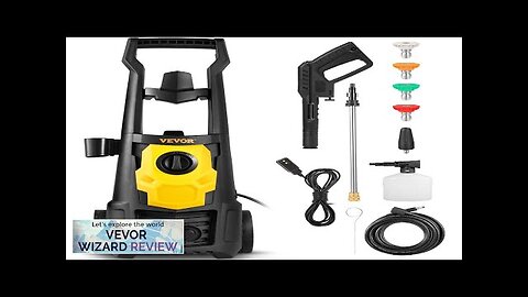 VEVOR Electric Pressure Washer 2000 PSI Max. 1.76 GPM Power Washer w/ Review