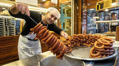 People flock to this dessert shop _ Yummy Baklava, Stone Kadayif, Ring Dessert _ Turkish Street Food