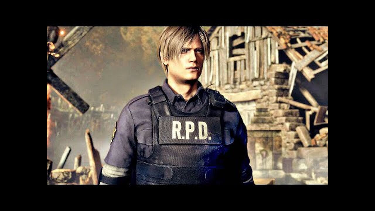 Resident Evil 4 Remake - RPD Leon Gameplay (Secret Costume Unlockable 100%)