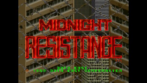 Midnight Resistance, Arcade Game, Data East 1988, Longplay Playthrough