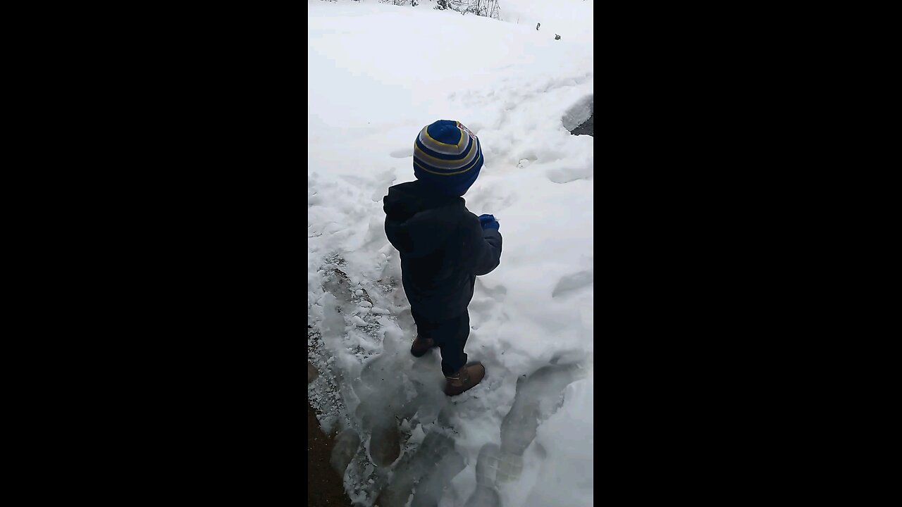 Son first snow