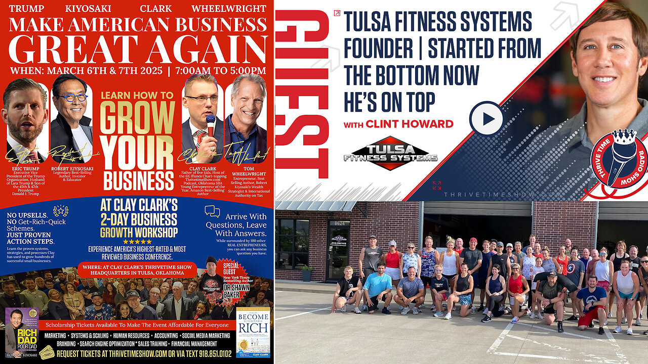 Business Coach | "I'm Learning a Ton of Things We Can Apply Immediately. I Go to Alot of Seminars, This Is By Far the Most Entertaining. Clay Does a Great Job of Mixing It Up!" - Clint Howard + How to Grow a Fitness Business