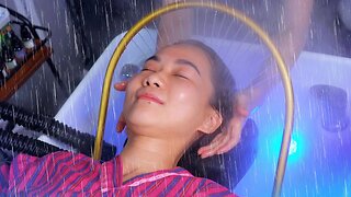 ASMR ¦ The Most Relaxing Hair Spa on a rainy day ¦ Scalp Treatment