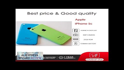 Original Apple iPhone 5c Unlocked Used IOS A6 4.0" 8/16/32GB ROM Cellphone Review