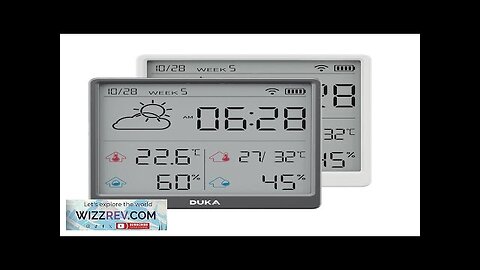 DUKA LCD Wireless Smart Home WIFI Temperature and Humidity Weather Sensor Rechargeable Review