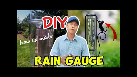 How to make water rain gauge easily.DIY