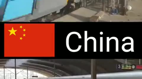 India vs China high speed train