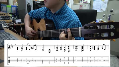 내 주는 강한 성이요 - hymn, guitar solo arrangement