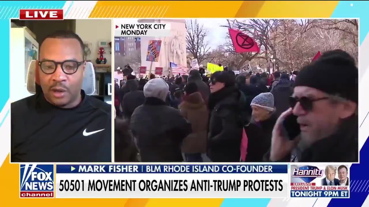 BLM leader rejects 'performative, cult-like' protests against Trump, & Elon Musk's DOGE team.