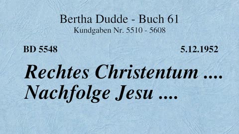 BD 5548 - RECHTES CHRISTENTUM .... NACHFOLGE JESU ....