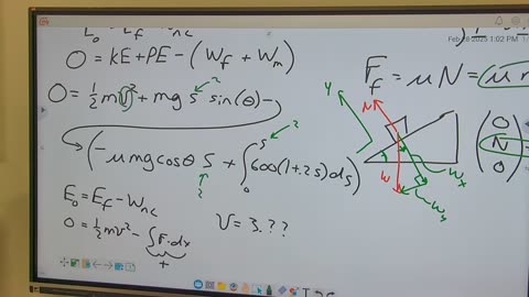 Dynamics: Two examples of Work-Energy Theorem