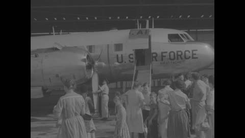 Evacuated Missionaries From Kwilu Province In The Congo (Original Black & White Film)